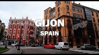 Gijon Spain  Driving Tour 4K [upl. by Adiel]