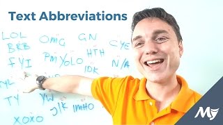 Text Abbreviations and their meanings [upl. by Littlejohn194]