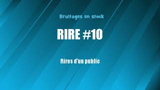 RIRE 10 Public bruitage gratuit [upl. by Dryden41]