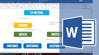 Como hacer un MAPA CONCEPTUAL en WORD 2020 [upl. by Airal629]