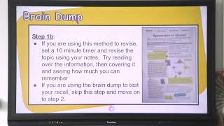 Revision Techniques  Part 4 Brain Dumping [upl. by Aimahs183]