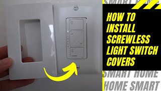 Screwless Light Switch Cover Installation [upl. by Lertnom]