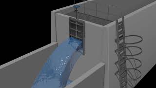 ORBINOX MU  Wall Penstock  Sluice gate [upl. by Odnanref]