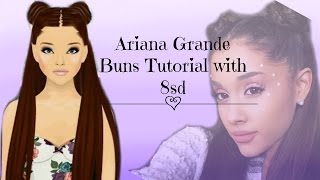 Stardoll Hair Design Tutorial  Ariana Grande Bun with 8 stardollars [upl. by Samtsirhc858]