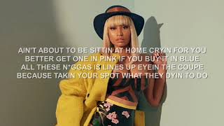 Nicki Minaj  iPhone Verse  Lyrics [upl. by Edwyna]