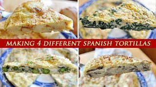 4 SPANISH Tortilla Omelettes YOU NEED IN YOUR LIFE [upl. by Ardnassela]