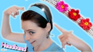 Easy Hairband with Ties  Crochet Pattern amp Tutorial [upl. by Walliw]