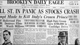 24th October 1929 Wall Street Crash begins on Black Thursday [upl. by Akcemat958]