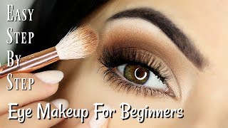 Beginner Eye Makeup Tips amp Tricks  STEP BY STEP EYE MAKEUP FOR ALL EYES [upl. by Yelrebma]