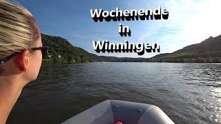 Kurzurlaub an der Mosel Mit Zelt und Boot auf der Ferieninsel Winningen 2018 I VLOG 3 [upl. by Naharba]