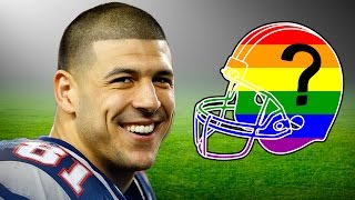 AARON HERNANDEZ GAY  PRISON LOVER  Homophobia in the NFL Discussion Piece [upl. by Sulecram]