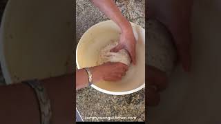 Kneading sourdough by hand [upl. by Eta]