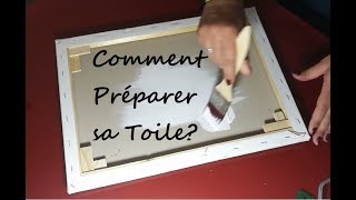 Tutoriel Peinture Débutants  Préparer facilement sa toile [upl. by Harat]