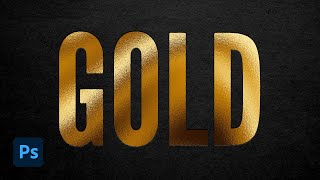 How to Create a Gold Foil Effect in Photoshop [upl. by Aley248]