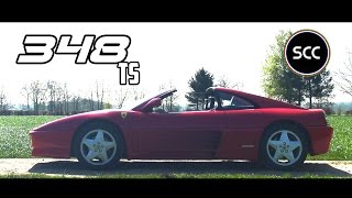 FERRARI 348 TS  Test drive in top gear  Spider  V8 engine sound  SCC TV [upl. by Attennot]