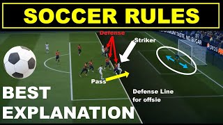 Soccer Rules  Football Rules  Beginner Guide [upl. by Salohcim212]