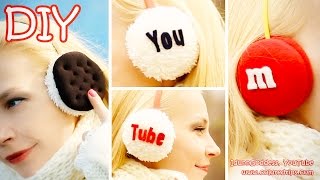 DIY Earmuffs – How To Make Oreo MampMs and YouTube Earmuffs [upl. by Dave84]