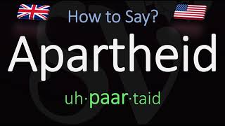 How to Pronounce Apartheid CORRECTLY Meaning amp Pronunciation [upl. by Schifra718]