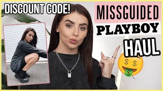 NEW IN MISSGUIDED x PLAYBOY Clothing Haul  TRY ON [upl. by Nura]