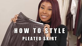 5 Way to Wear a Pleated Skirt  Abercrombie Styling [upl. by Waltner]