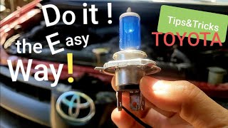 How to change Headlight Bulb H4  Replacement  Toyota Innova  DIY [upl. by Tjaden978]