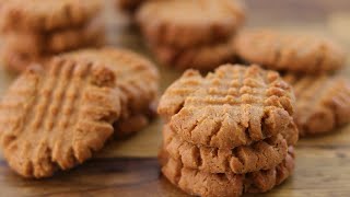 3Ingredient Peanut Butter Cookies Recipe [upl. by Nedyarb73]