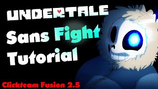 Make your own Undertale Sans fight Clickteam Fusion 25 [upl. by Onairot]