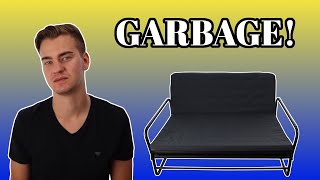 IKEAS CHEAPEST FUTONABSOLUTE GARBAGE [upl. by Linus]