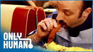 Beating the 2000000 Calorie Buffet Eating Competition Documentary Only Human [upl. by Hyozo]