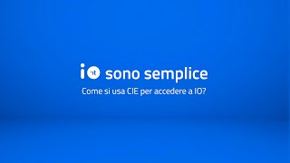 Come si usa CIE per accedere a IO IOsonoSemplice [upl. by Ahsemik]