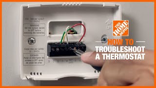 How to Troubleshoot a Thermostat  The Home Depot [upl. by Ewold]