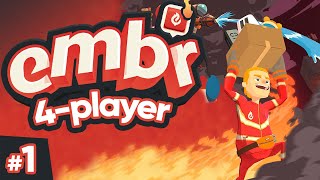 EMBR  Were the BEST FIREFIGHTERS 4 Player Gameplay [upl. by Ellehcram]