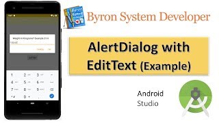 AlertDialog with EditText in Android Studio [upl. by Ennayr]