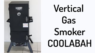 Vertical Gas Smoker Aldi COOLABAH Unboxing amp Installing [upl. by Llednov]