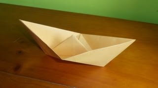 ⩥ Cómo hacer un BARCO 🛶 de papel FÁCIL  Origami PASO A PASO [upl. by Arriat927]