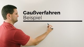 Gaußverfahren Beispiel Gaussalgorithmus  Mathe by Daniel Jung [upl. by Hsejar782]