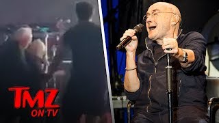 Phil Collins Takes A Tumble On Stage  TMZ TV [upl. by Nolram]