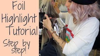 HIGHLIGHTING TUTORIAL FOIL PLACEMENT STEP BY STEP Wholy Hair [upl. by Juliana]