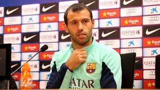 Mascherano quotMessi es el mejor jugador que he visto en mi vidaquot [upl. by Htiek]