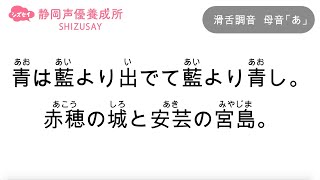 【滑舌練習】声優・ナレーターを目指す方必見！練習動画静岡声優養成所シズセイ [upl. by Isleen373]