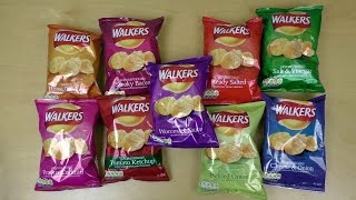 Walkers Crisps 9 Flavors Guide [upl. by Saudra]