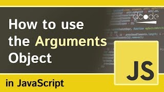 The Arguments Object in Functions  JavaScript Tutorial [upl. by Irbua]