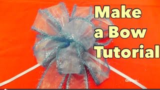 DIY Make a Bow Tutorial  Giftbasketappeal [upl. by Rieth]