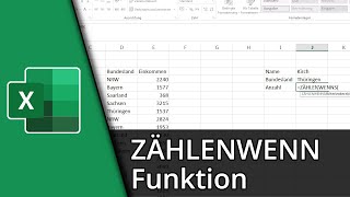 Excel Zählenwenn Funktion  ZÄHLENWENN  ZÄHLENWENNS ✅ Tutorial [upl. by Ranger]