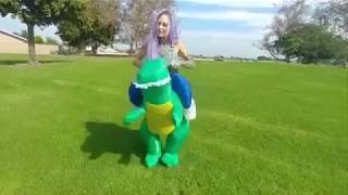 Inflatable Dinosaur Costume [upl. by Enyrhtac222]