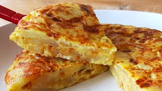 Easy Spanish Omelette For One Or Two  Tortilla de Patatas [upl. by Jannery]