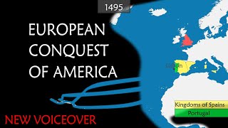 European conquest of America  Summary on a Map [upl. by Tezzil]