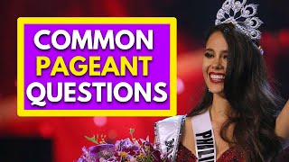 10 Common Pageant Questions to Practice 2021 [upl. by Shadow]