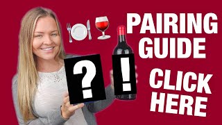 Food and Wine Pairing Guide for Beginners to Wine  Red Wine and White Wine Pairing 101 [upl. by Yenots]