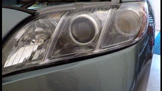 Change Headlight Bulbs in 20072011 Toyota Camry [upl. by Brynne21]